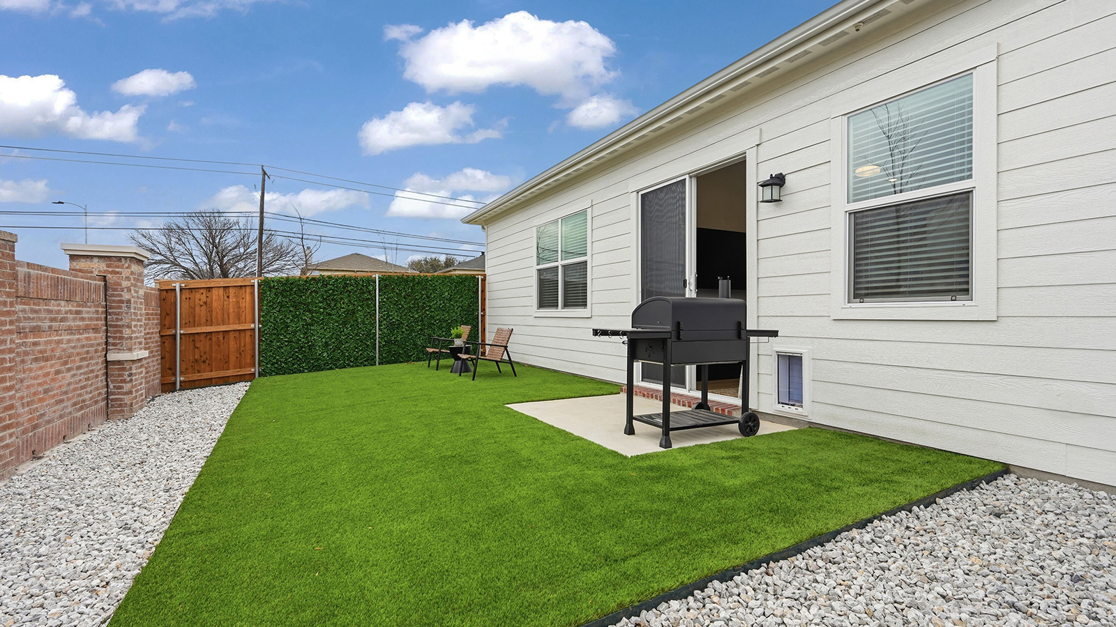 private backyard