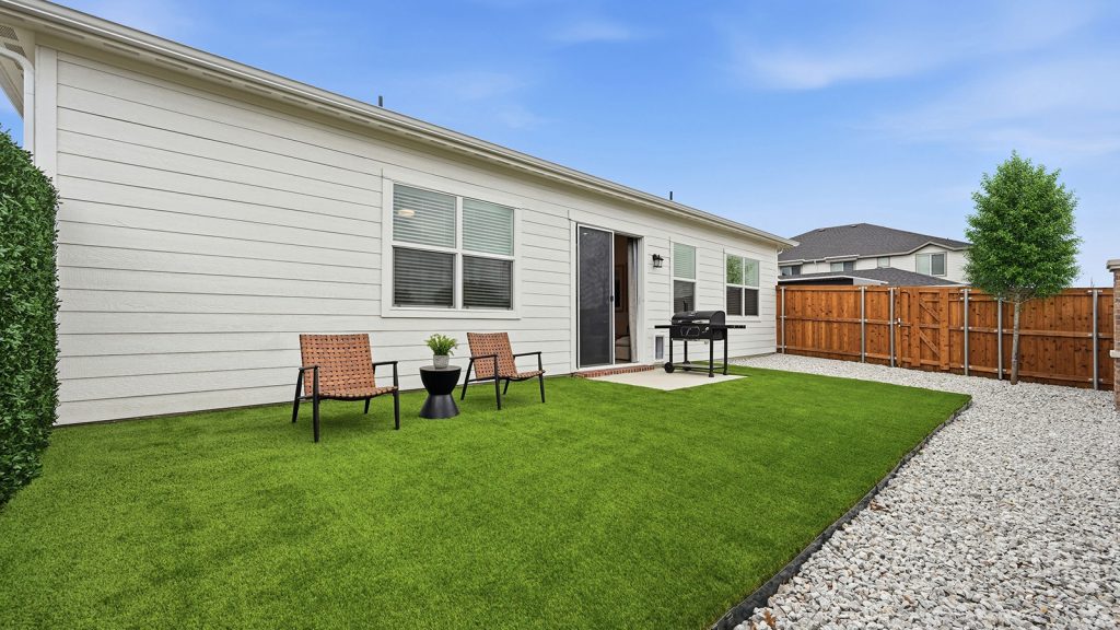 private backyard